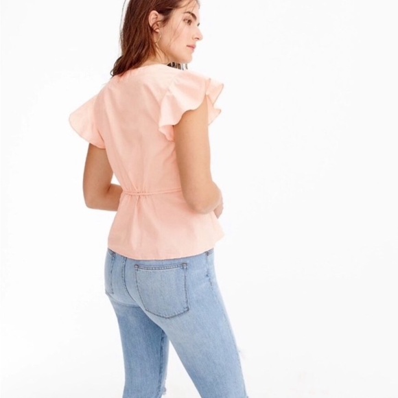 J. Crew Flutter-Sleeve Top - Picture 4 of 5